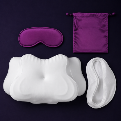 Contenu du Rituel Complet ASTROTIA — masque, pochette, oreiller et housse